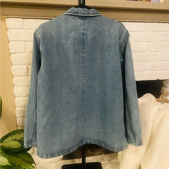 Zara Indigo Denim Jacket - Picture 6 of 8